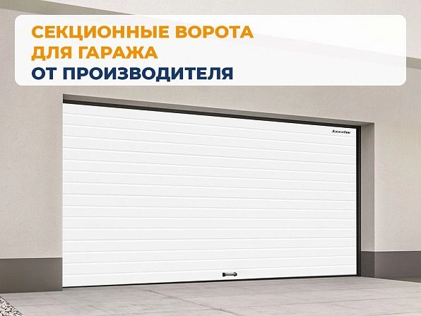 Cекционные ворота 3100х2950 мм белые DoorHan RSD02, rubtsovsk.doorhan.ru